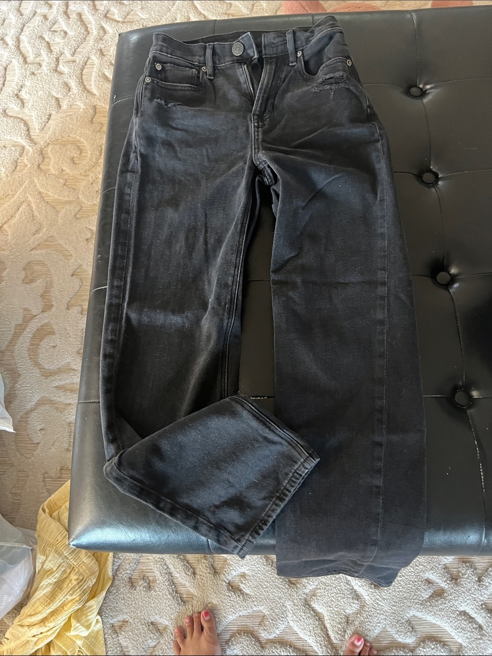 American Eagle Outfitters Black Slim Straight Jeans